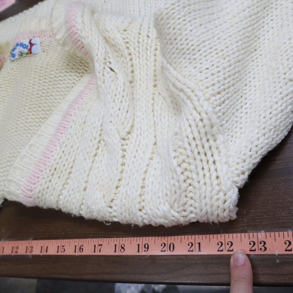 Bravo Cardigan Womens M Cream Fishermancore Soft Girl Kawaii Fairycore Cottage - Picture 15 of 16